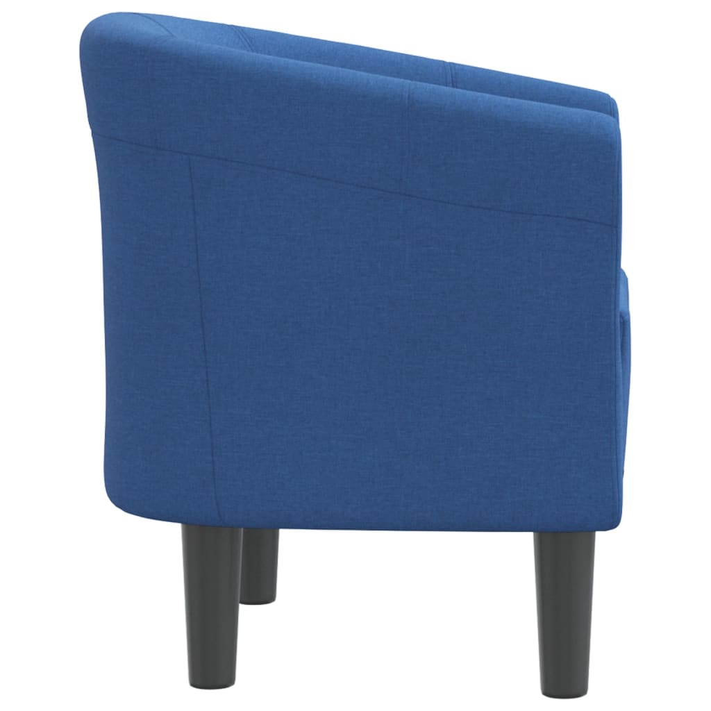 Chaise cabriolet bleu tissu Fauteuils vidaXL   