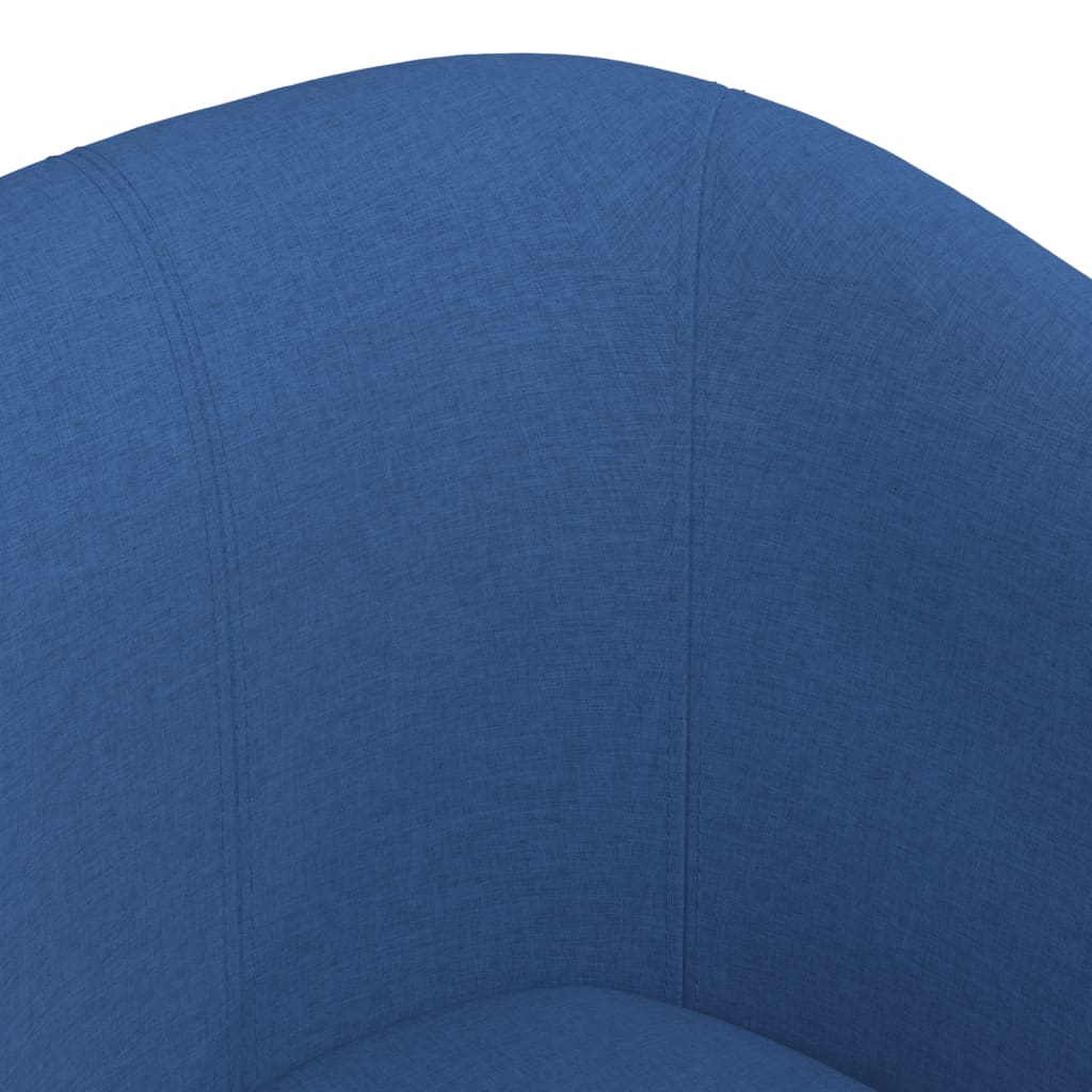 Chaise cabriolet bleu tissu Fauteuils vidaXL   