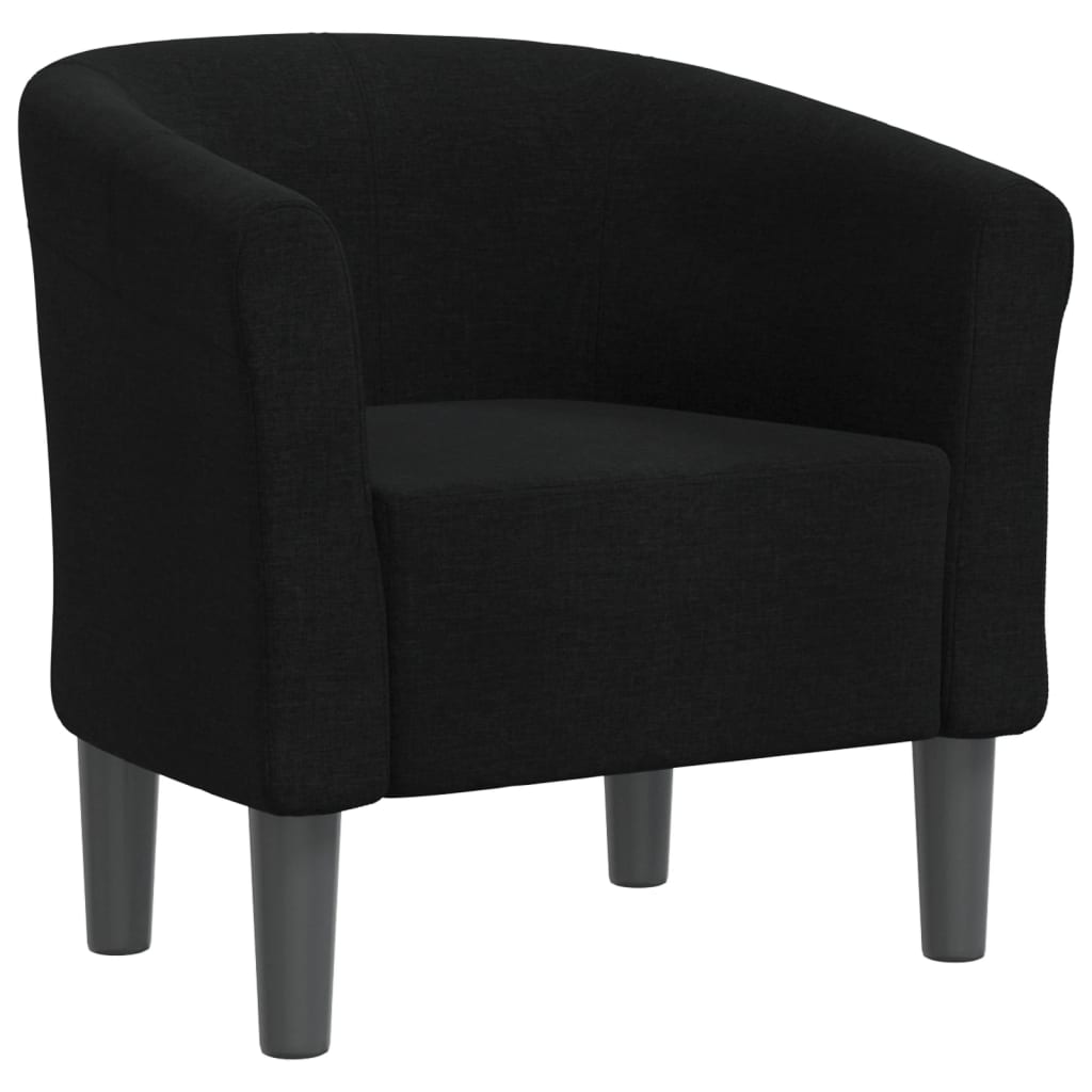 Chaise cabriolet noir tissu Fauteuils vidaXL   