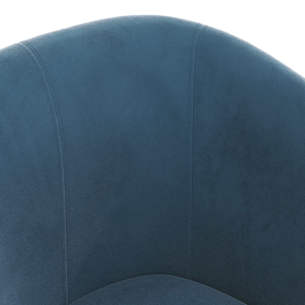 Chaise cabriolet bleu foncé velours Fauteuils vidaXL   