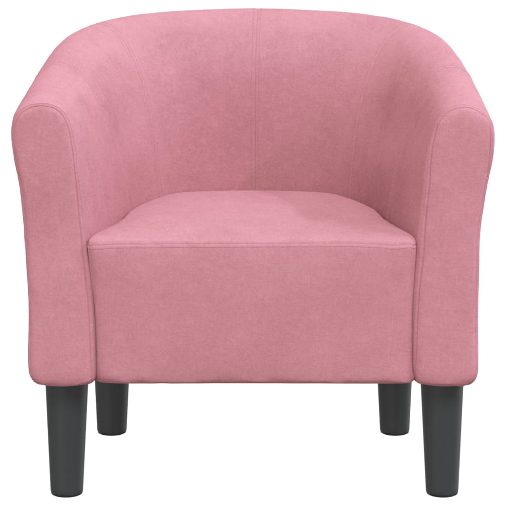 Chaise cabriolet rose velours Fauteuils vidaXL   