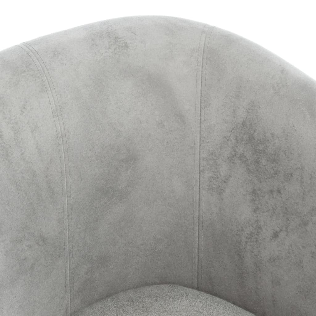 Chaise cabriolet avec repose-pied gris clair velours Fauteuils vidaXL   