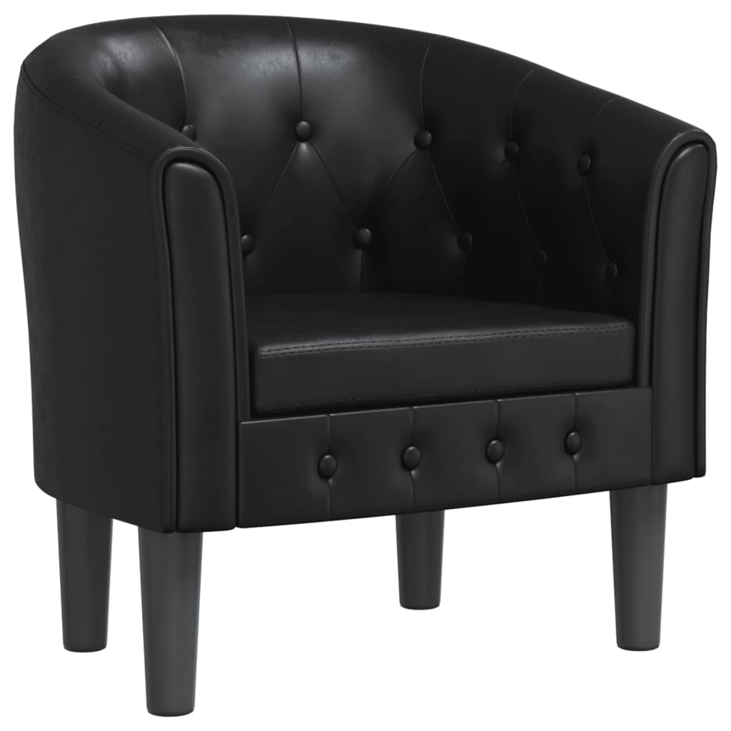 Fauteuil noir similicuir Fauteuils vidaXL   