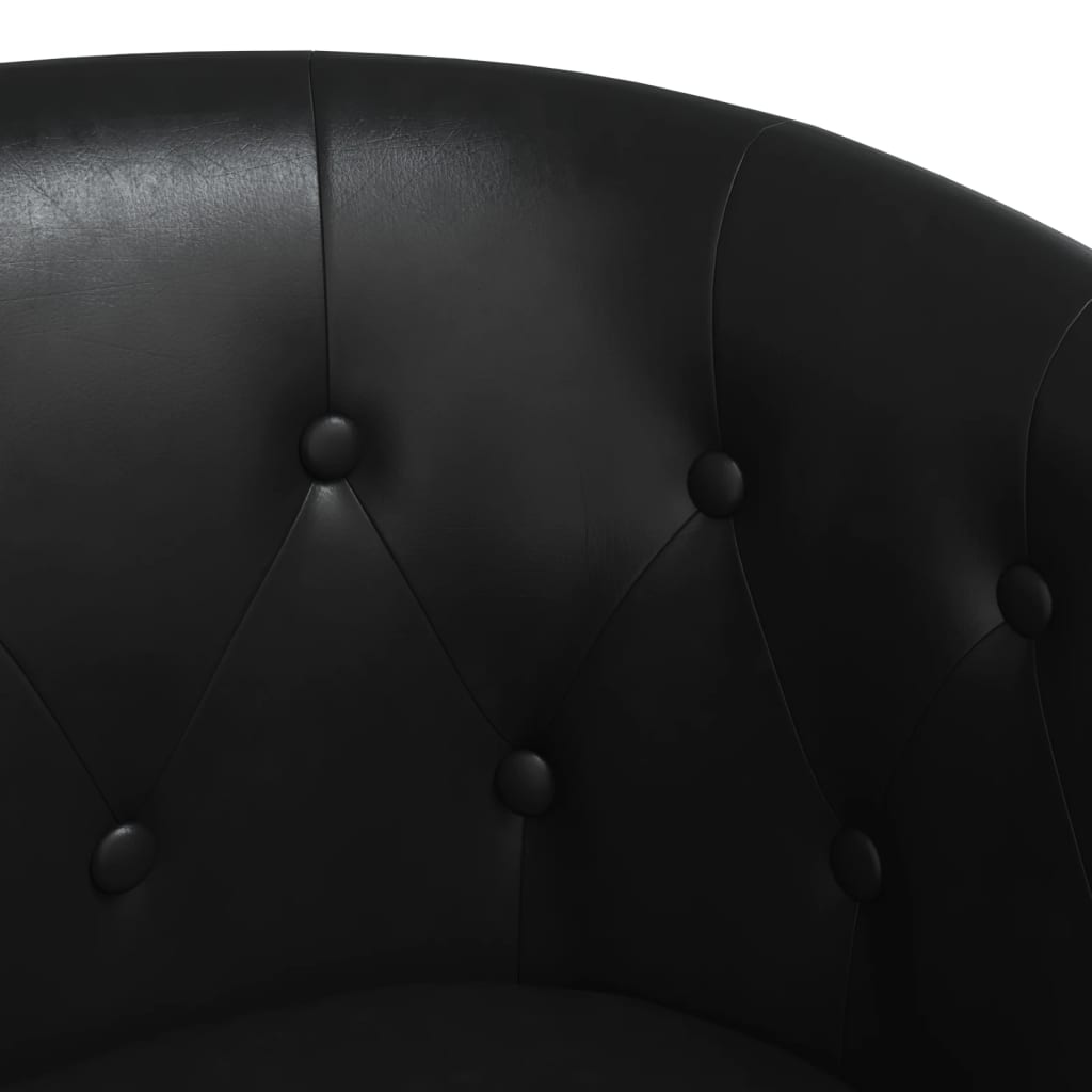 Fauteuil noir similicuir Fauteuils vidaXL   