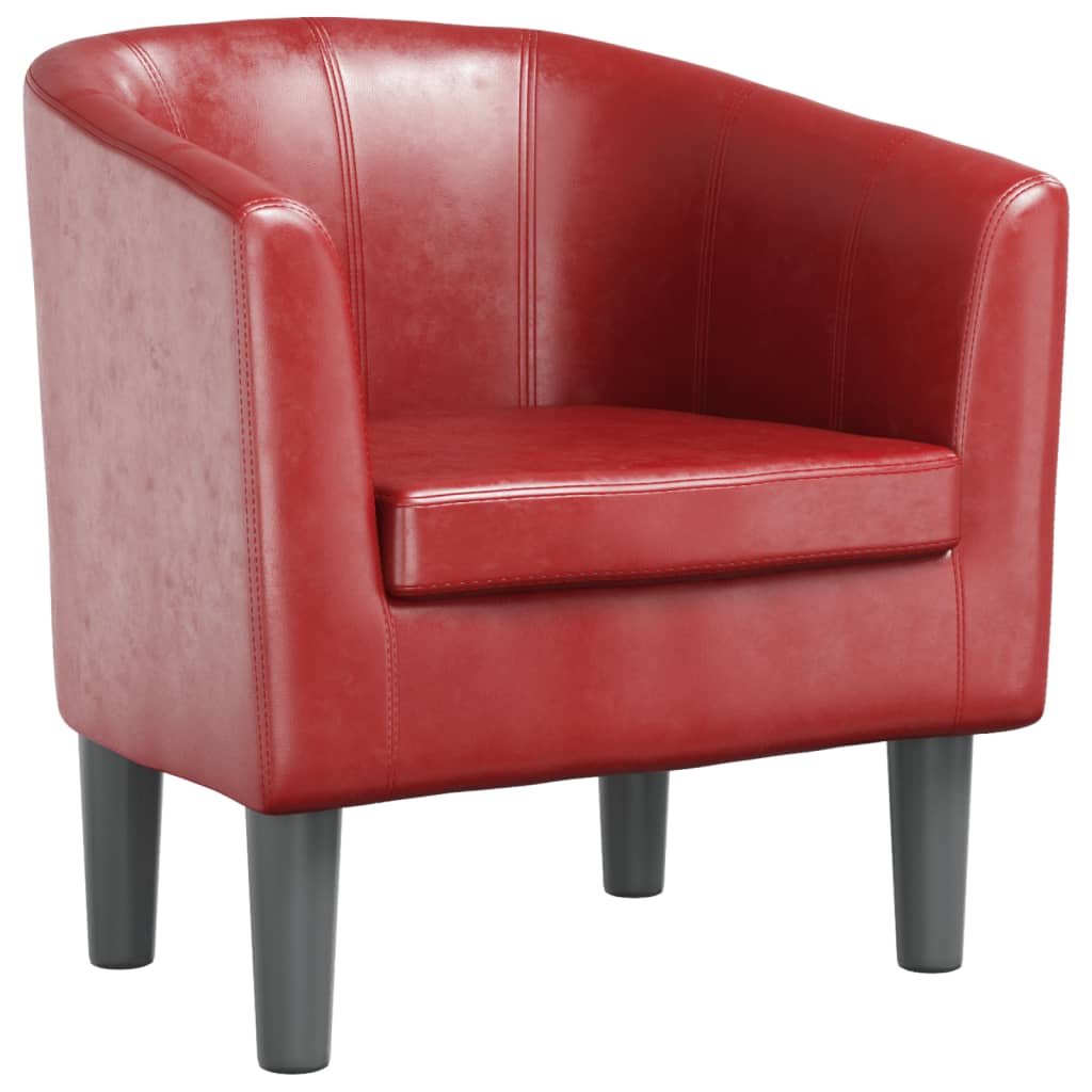 Fauteuil rouge bordeaux similicuir Fauteuils vidaXL   