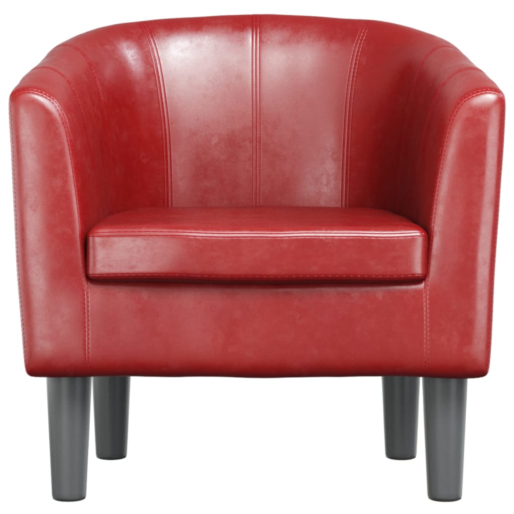 Fauteuil rouge bordeaux similicuir Fauteuils vidaXL   