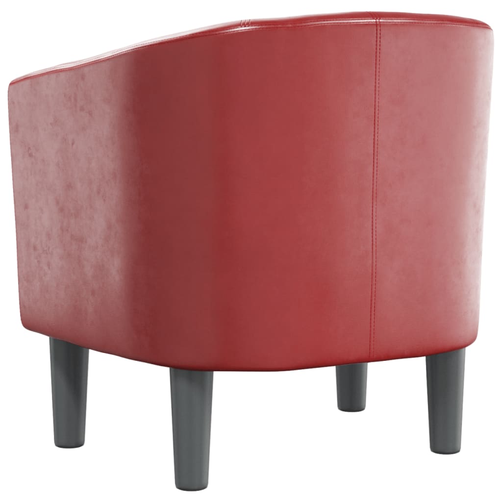 Fauteuil rouge bordeaux similicuir Fauteuils vidaXL   