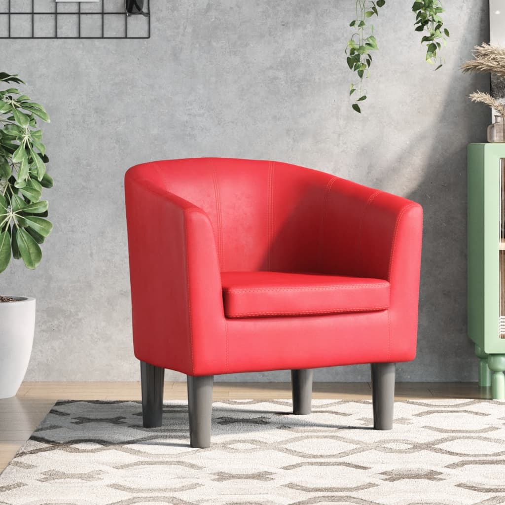 Fauteuil rouge similicuir Fauteuils vidaXL   