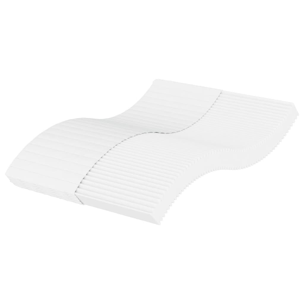 Matelas en mousse blanc 120x200 cm dureté H2 H3 Matelas vidaXL