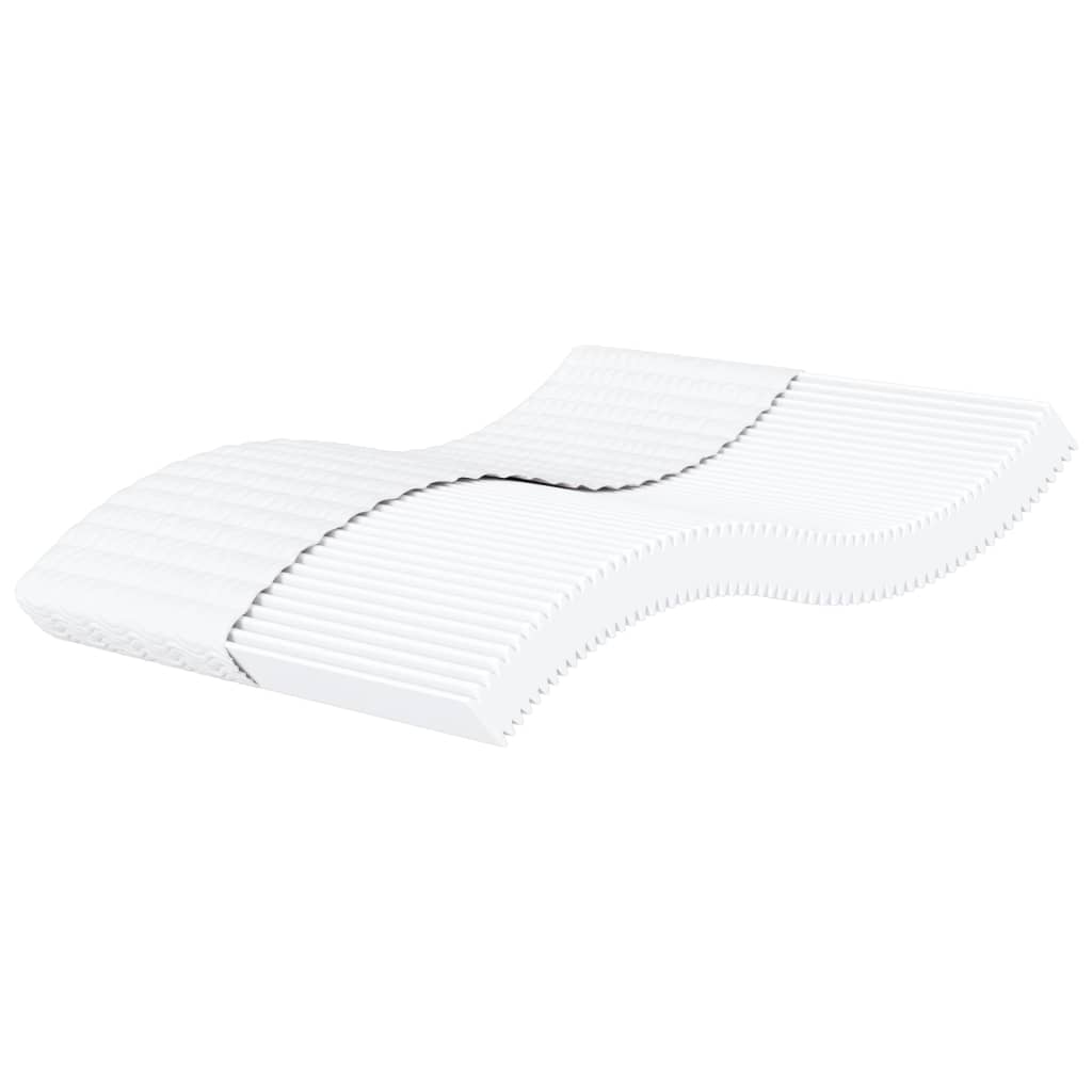 Matelas en mousse blanc 160x200 cm dureté H2 H3 Matelas vidaXL