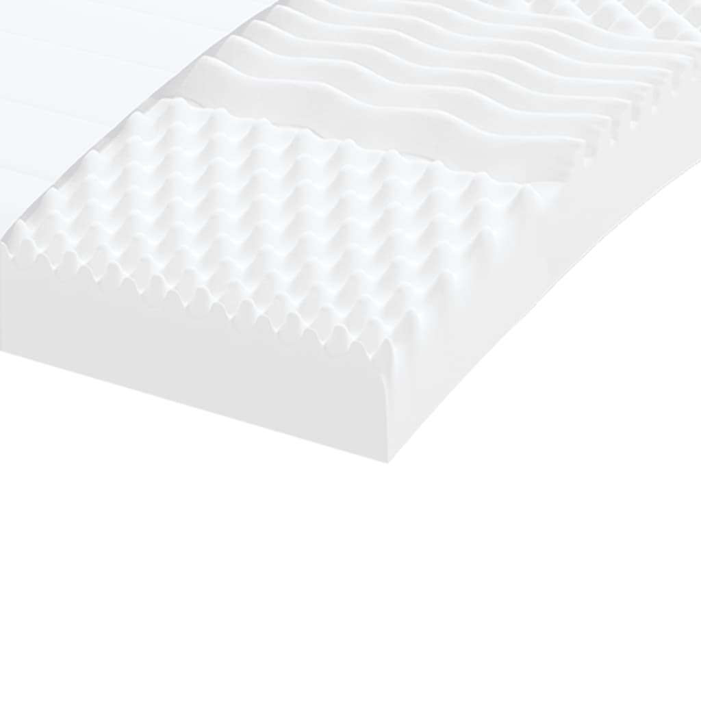 Matelas en mousse blanc 90x190 cm 7 zones dureté 20 ILD Matelas vidaXL   