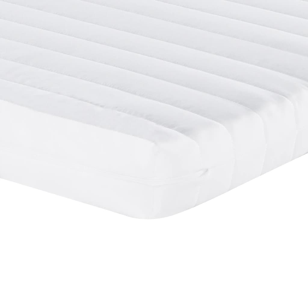 Matelas en mousse blanc 200x200 cm 7 zones dureté 20 ILD Matelas vidaXL   