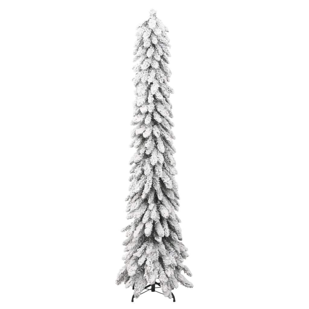 Sapin de Noël artificiel pré-éclairé avec 100 LED/neige floquée - Xios Store SNC