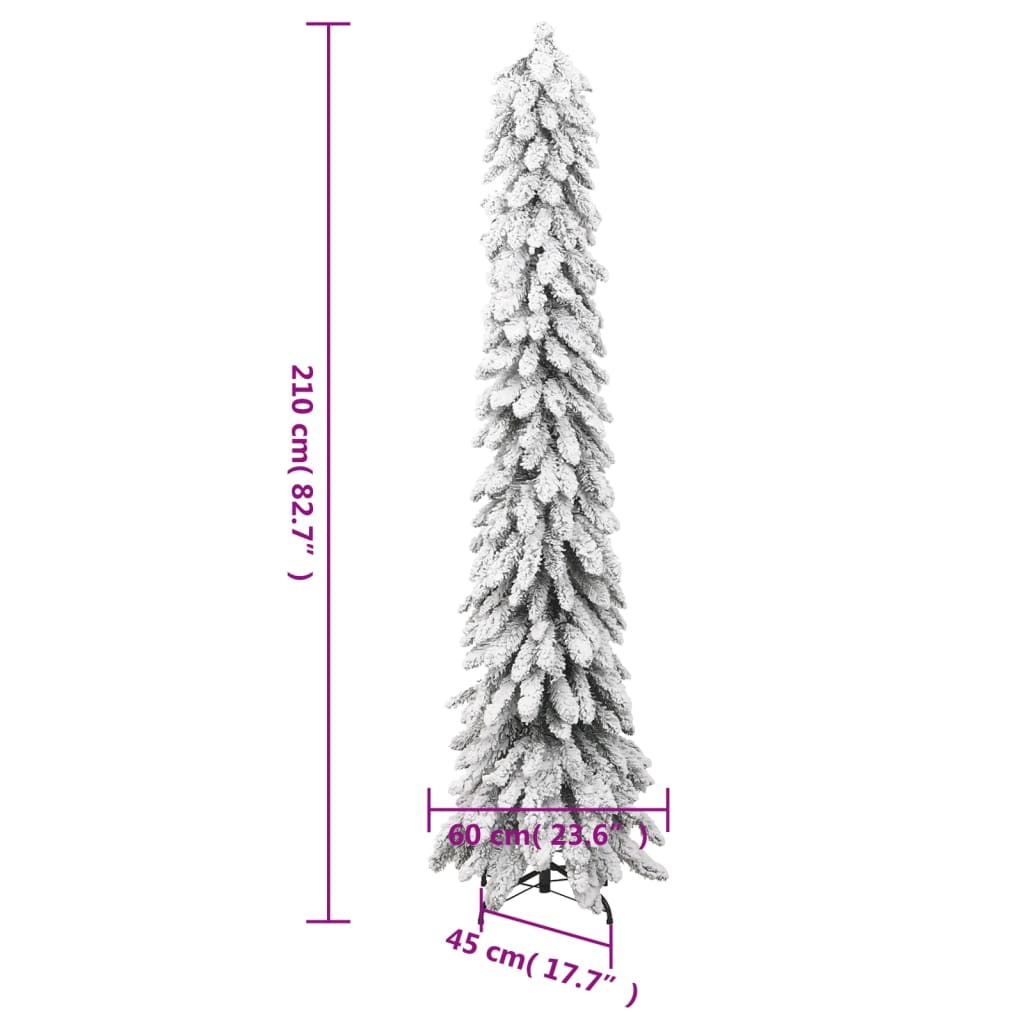 Sapin de Noël artificiel pré-éclairé avec 130 LED/neige floquée - Xios Store SNC