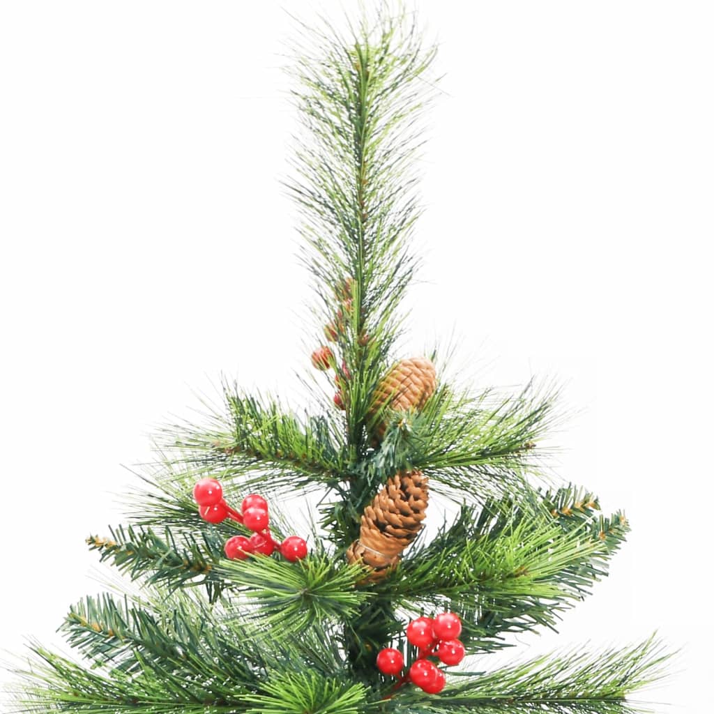 Sapin de Noël artificiel avec pommes de pin et baies 120 cm - Xios Store SNC