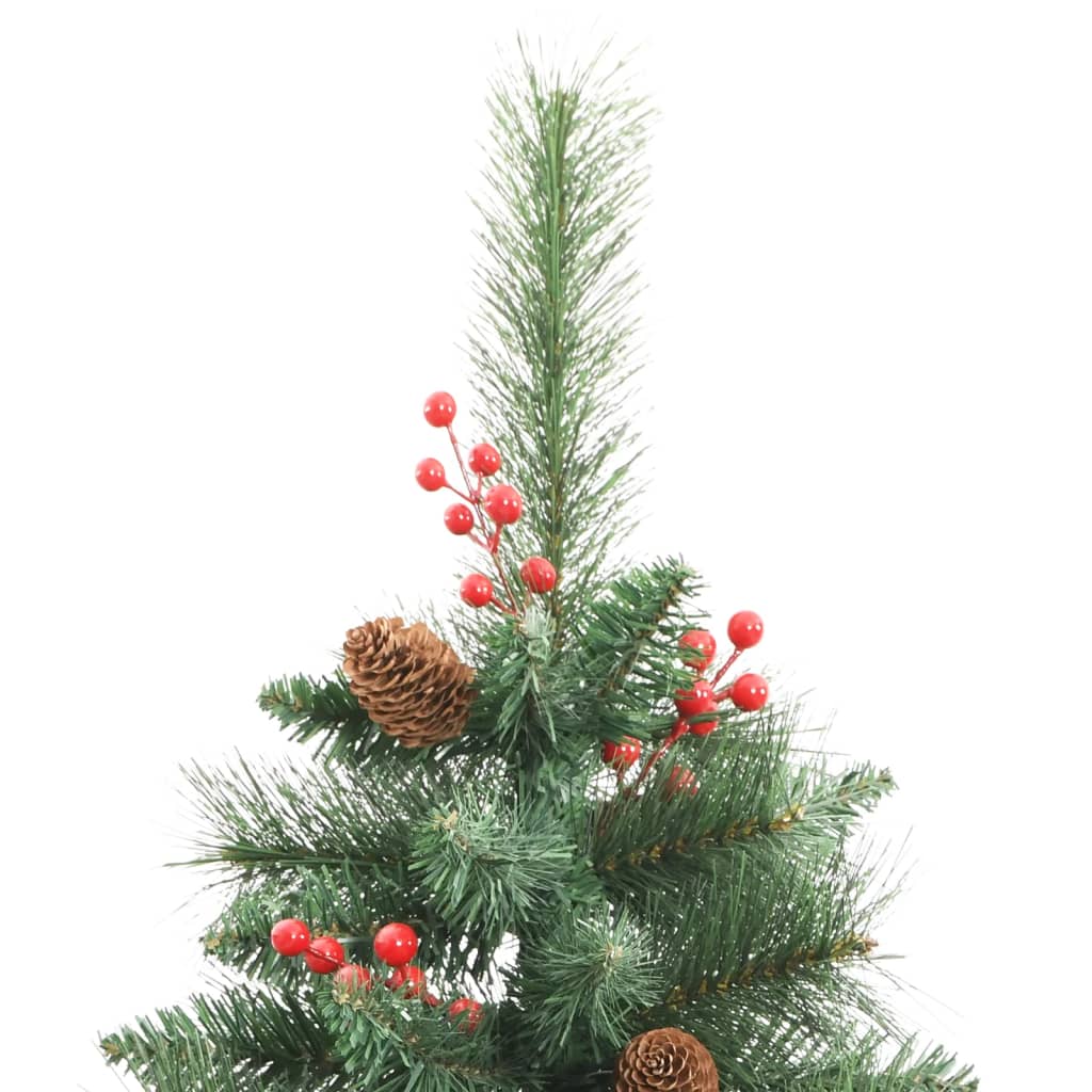 Sapin de Noël artificiel avec pommes de pin et baies 180 cm - Xios Store SNC