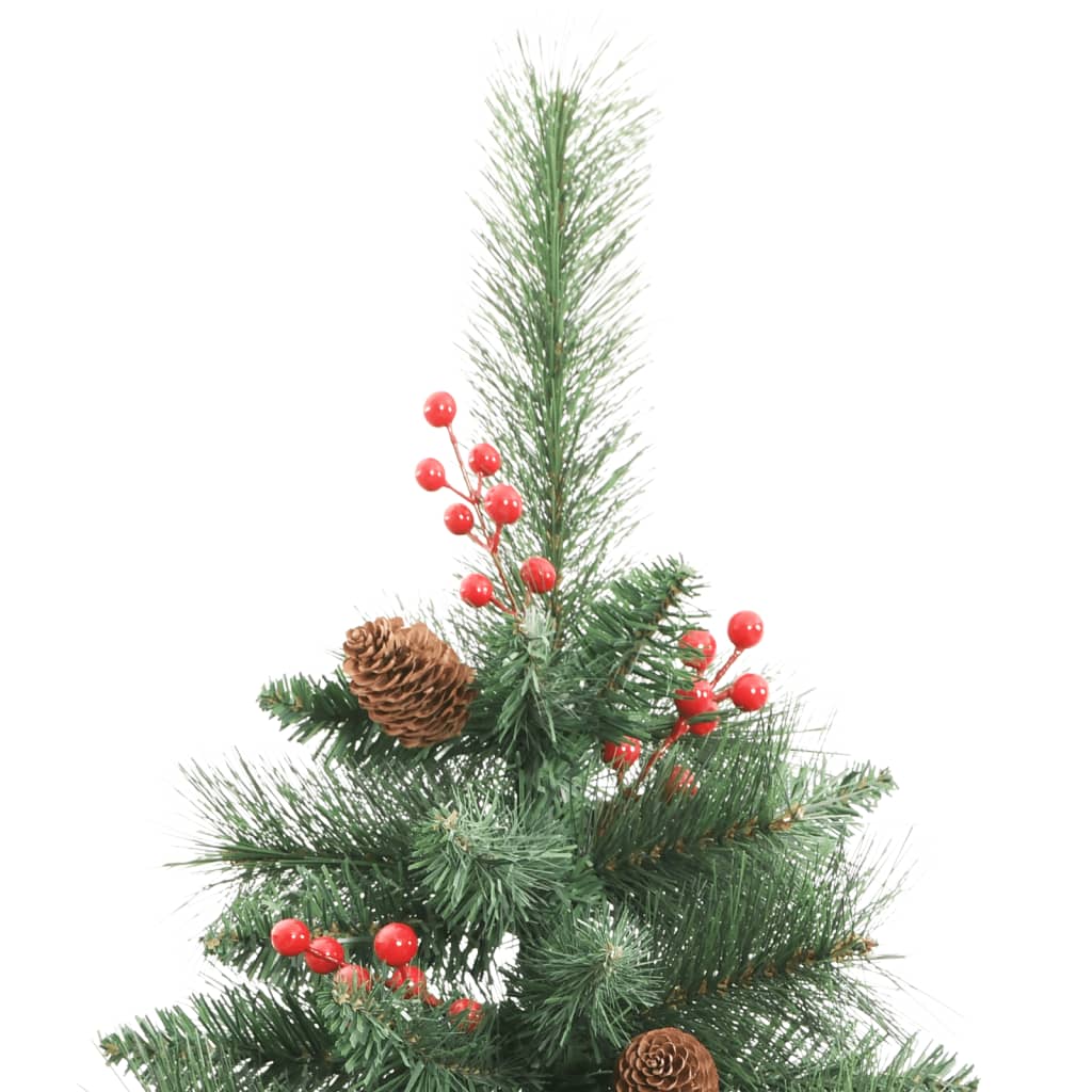 Sapin de Noël artificiel avec pommes de pin et baies 210 cm - Xios Store SNC