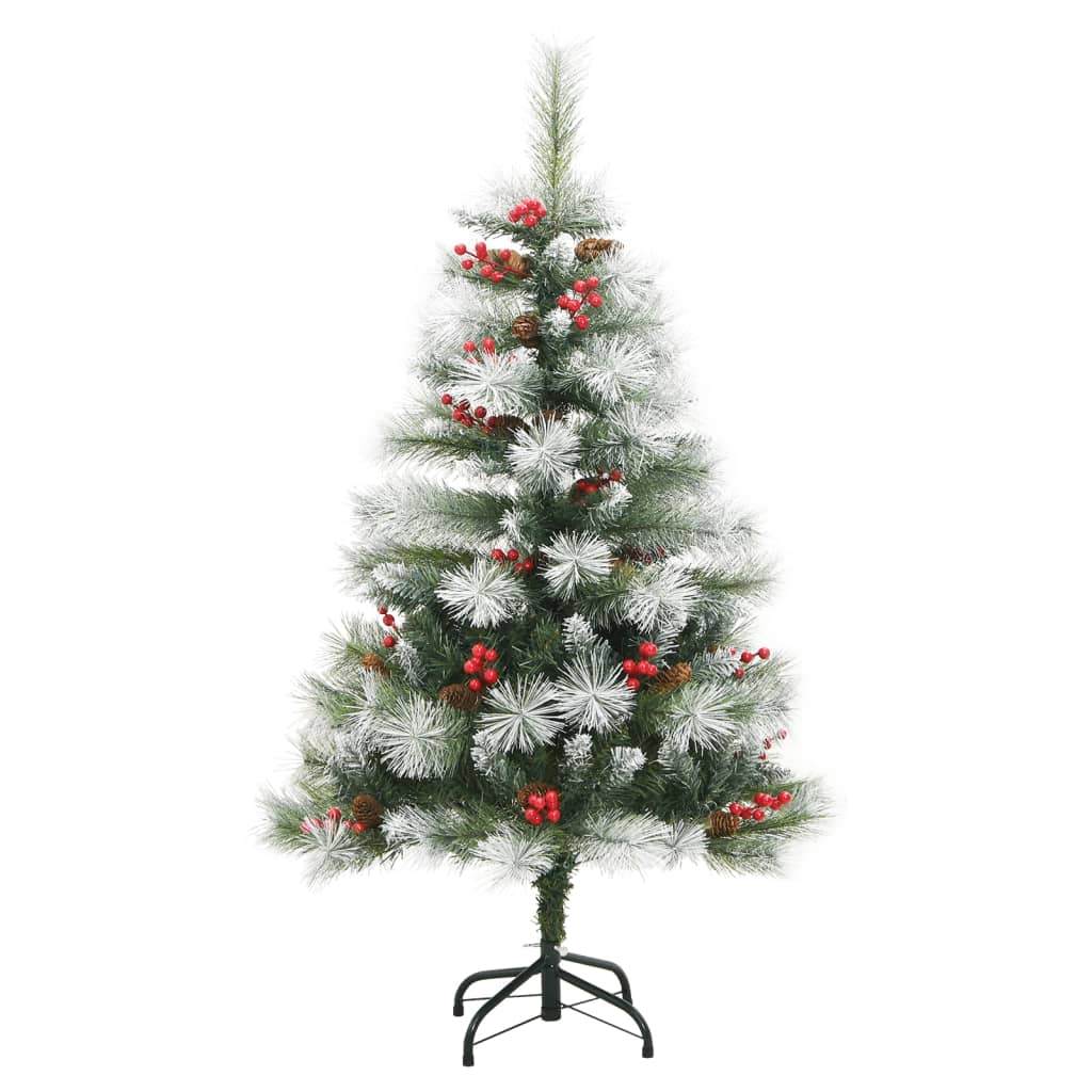 Sapin de Noël artificiel avec pommes de pin et baies 120 cm - Xios Store SNC