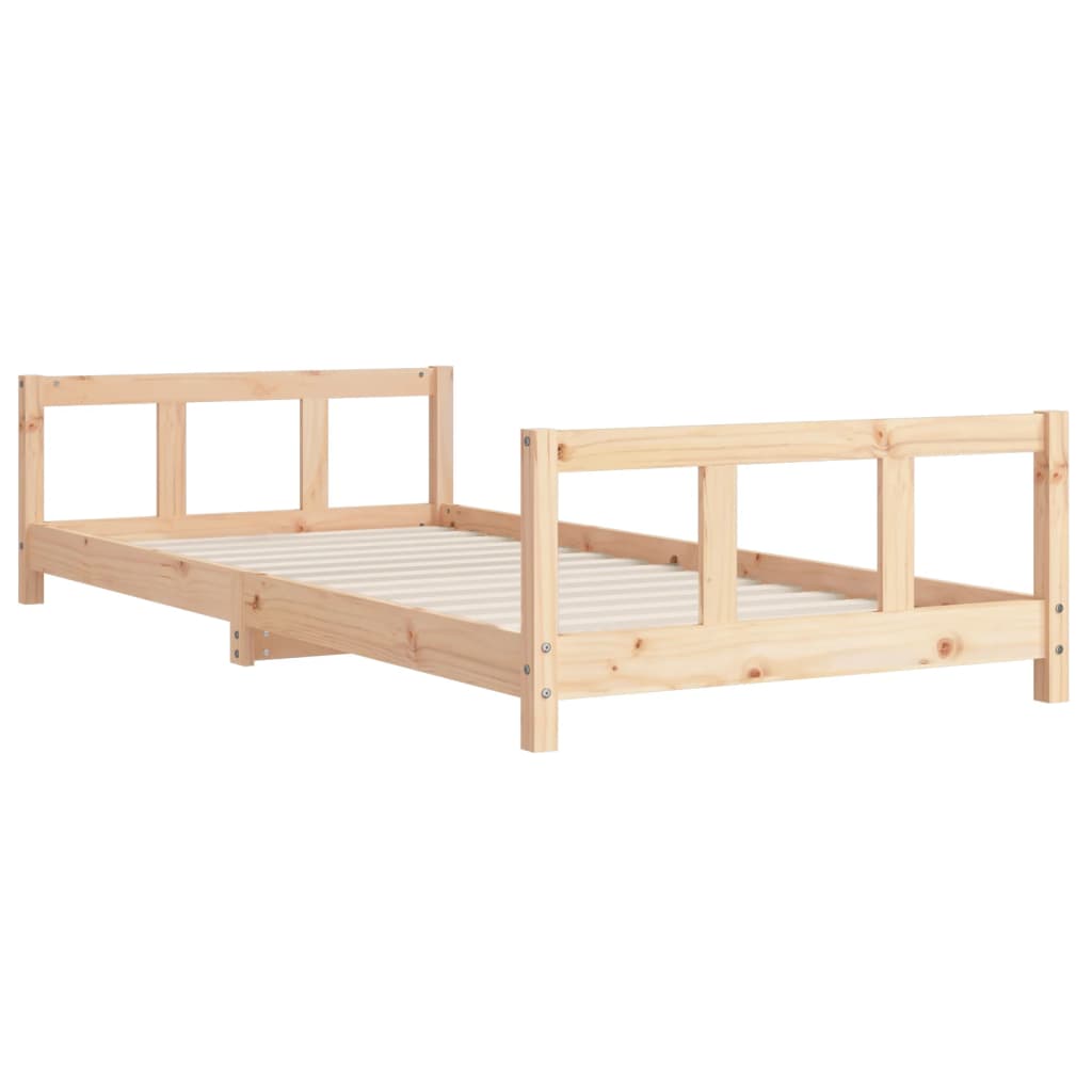 Cadre de lit pour enfants 90x200 cm bois de pin massif Lits bébés et enfants vidaXL   