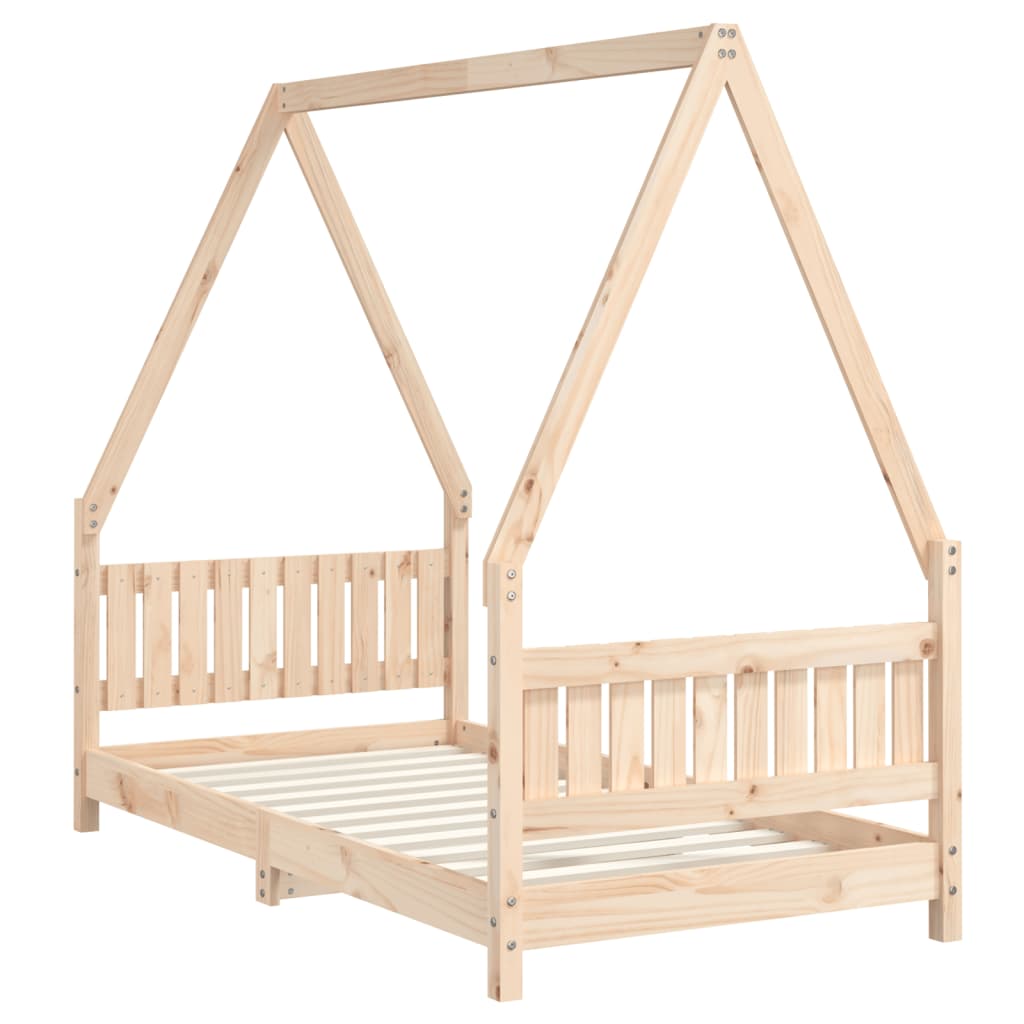 Cadre de lit pour enfant 80x160 cm bois de pin massif Lits bébés et enfants vidaXL   