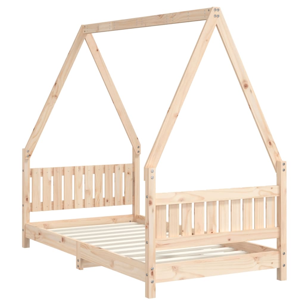 Cadre de lit pour enfant 80x160 cm bois de pin massif Lits bébés et enfants vidaXL   