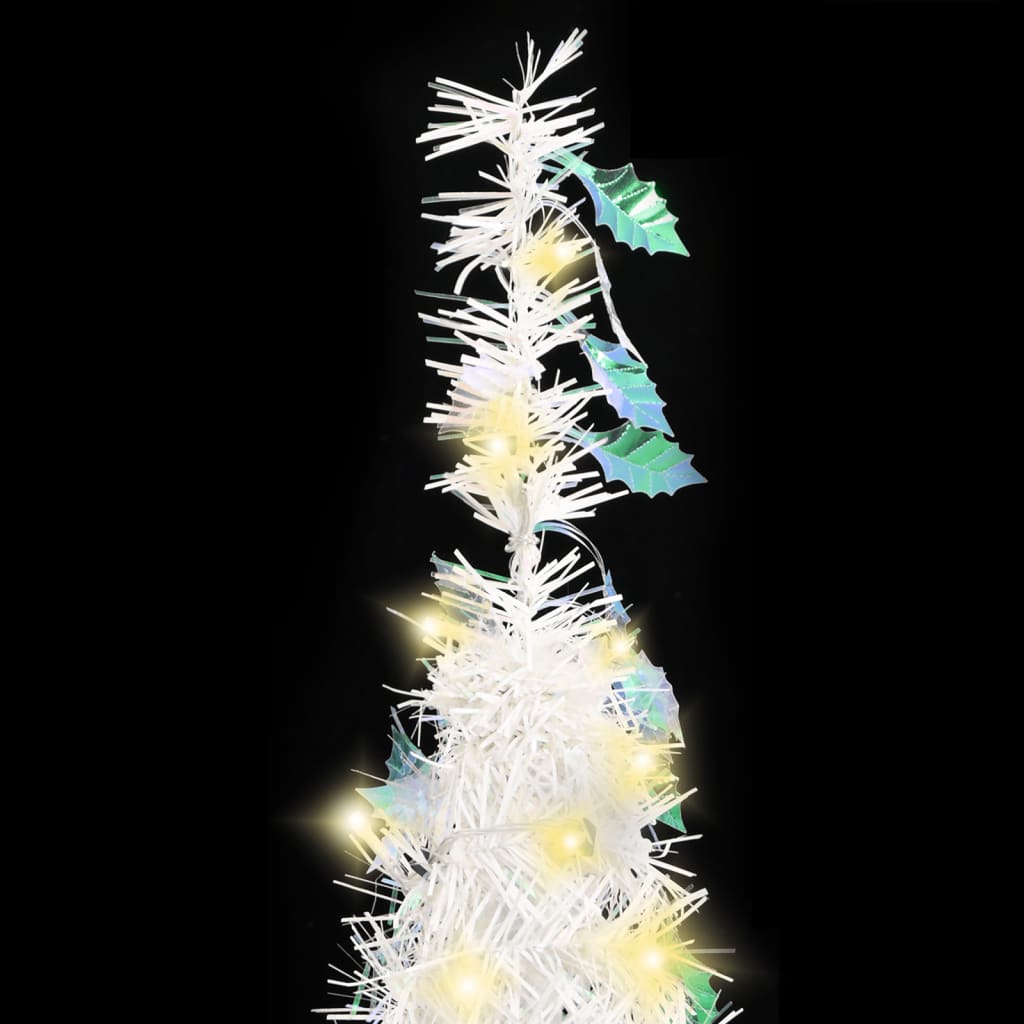 Sapin de Noël artificiel escamotable 150 LED blanc 180 cm - Xios Store SNC