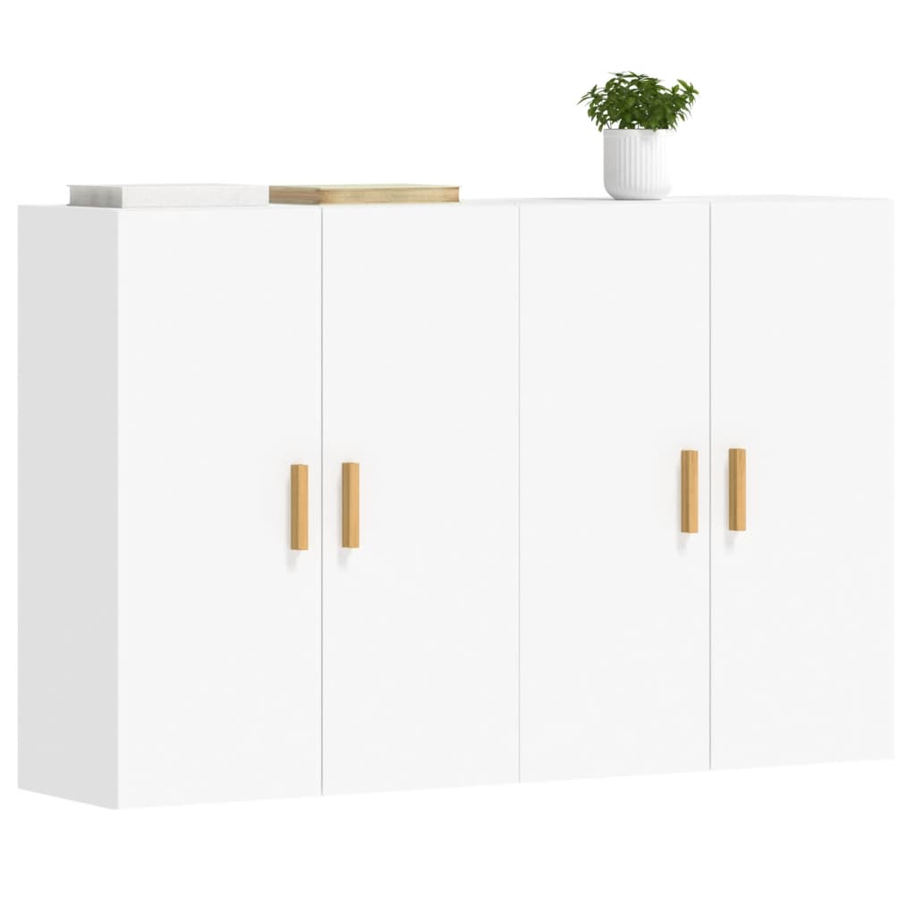 Image Armoires murales 2 pcs blanc bois d'ingénierie | Xios Store SNC vidaXL Xios Store SNC