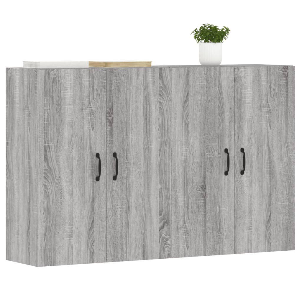 Image Armoires murales 2 pcs sonoma gris bois d'ingénierie | Xios Store SNC vidaXL Xios Store SNC