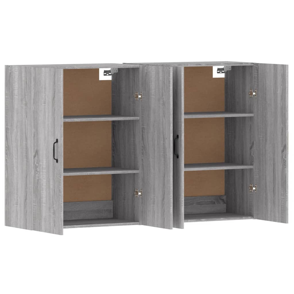 Image Armoires murales 2 pcs sonoma gris bois d'ingénierie | Xios Store SNC vidaXL Xios Store SNC