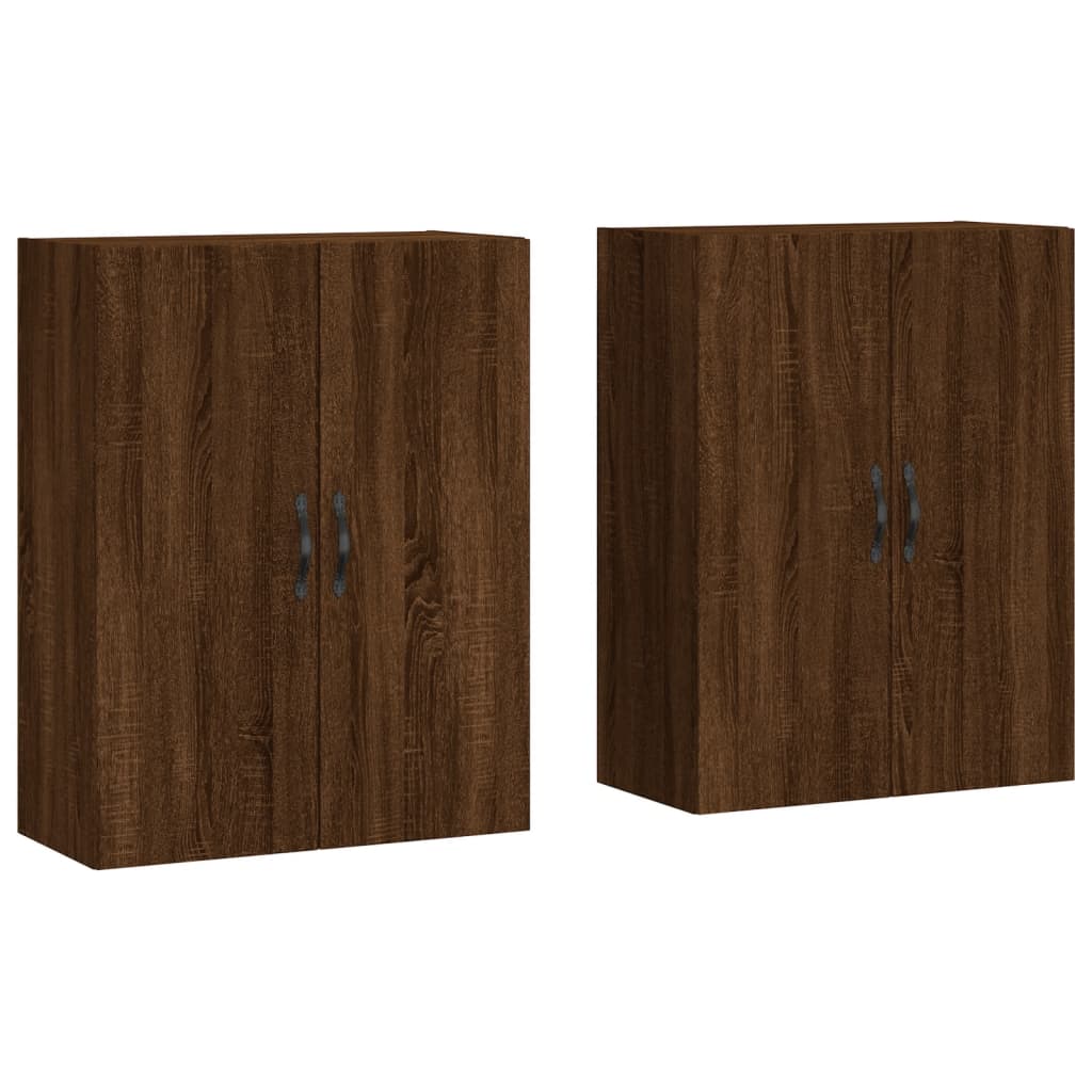 Image Armoires murales 2 pcs chêne marron bois d'ingénierie | Xios Store SNC vidaXL Xios Store SNC