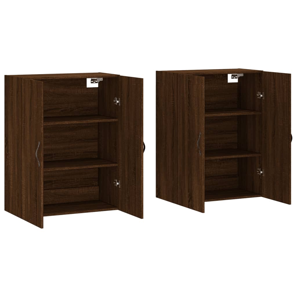 Image Armoires murales 2 pcs chêne marron bois d'ingénierie | Xios Store SNC vidaXL Xios Store SNC