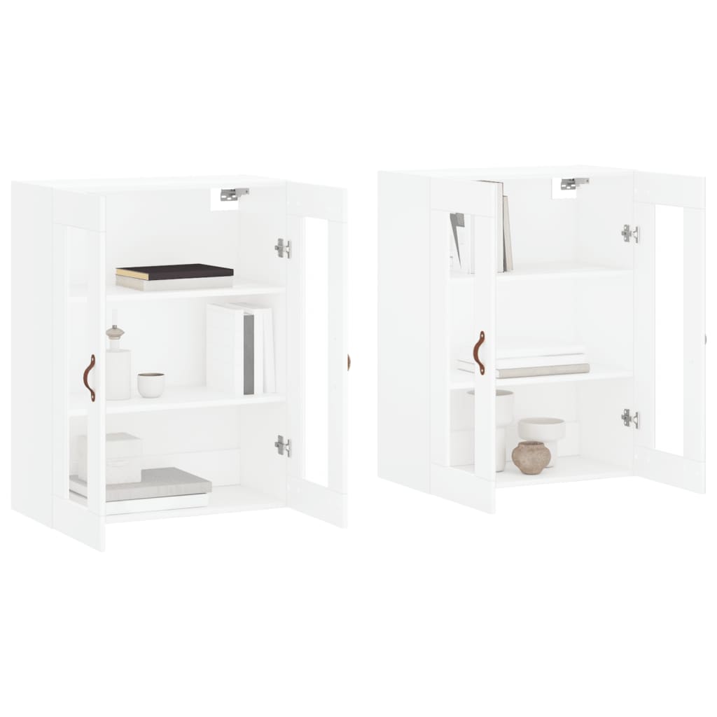 Image Armoires murales 2 pcs blanc bois d'ingénierie | Xios Store SNC vidaXL Xios Store SNC