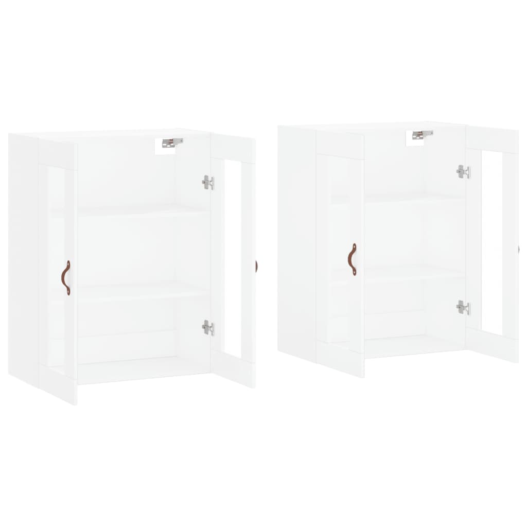 Image Armoires murales 2 pcs blanc bois d'ingénierie | Xios Store SNC vidaXL Xios Store SNC