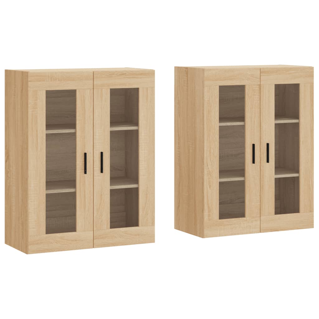 Image Armoires murales 2 pcs chêne sonoma bois d'ingénierie | Xios Store SNC vidaXL Xios Store SNC