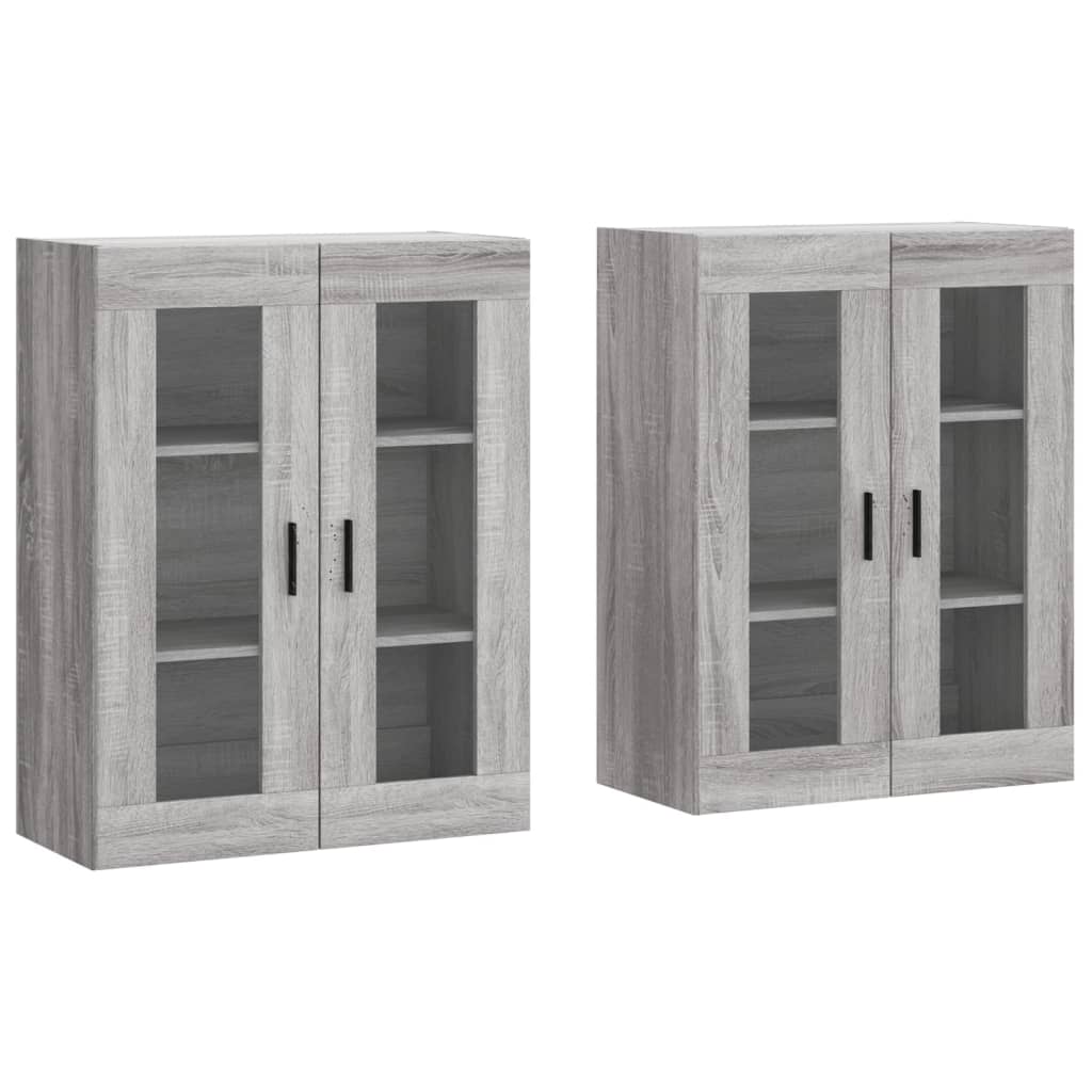 Image Armoires murales 2 pcs sonoma gris bois d'ingénierie | Xios Store SNC vidaXL Xios Store SNC