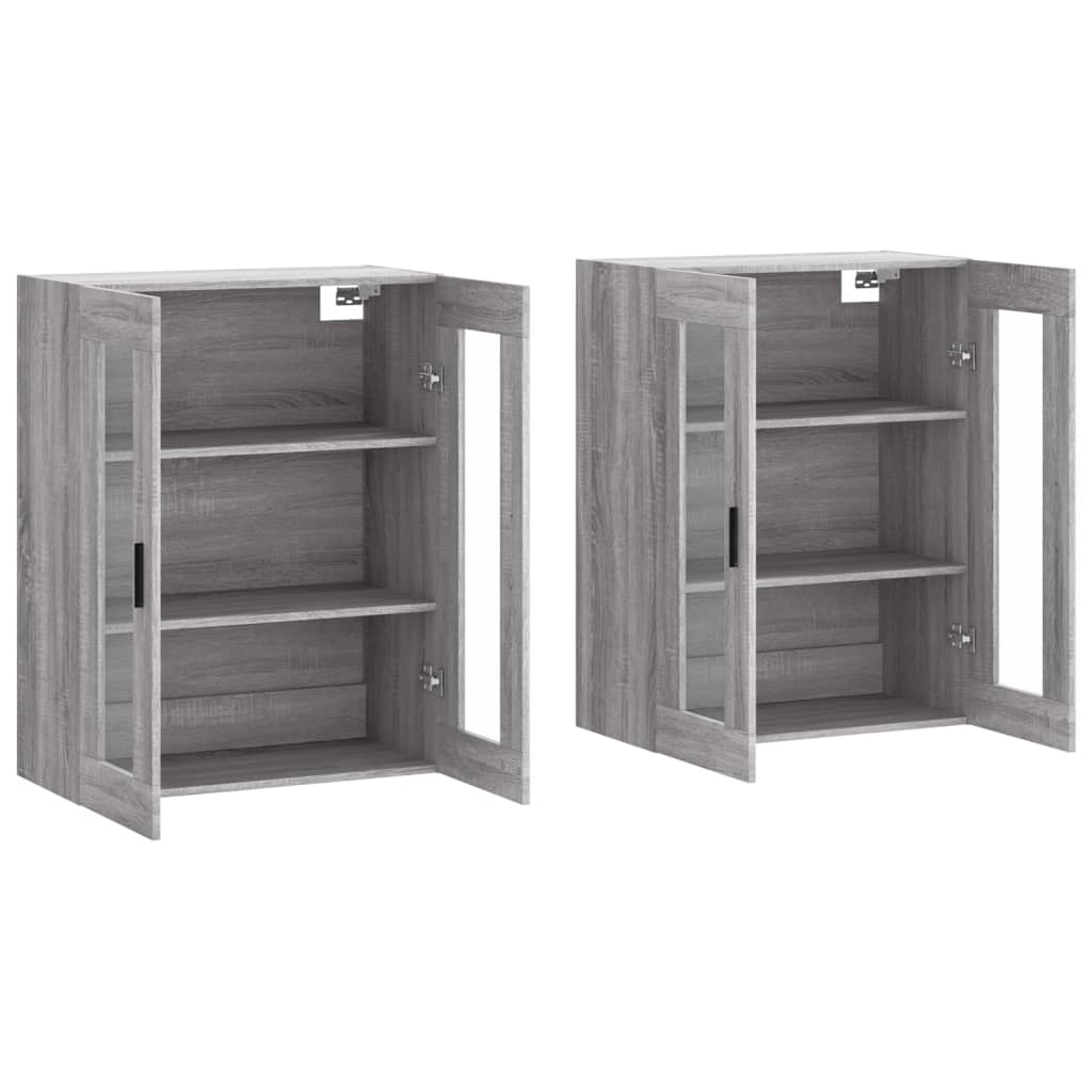 Image Armoires murales 2 pcs sonoma gris bois d'ingénierie | Xios Store SNC vidaXL Xios Store SNC