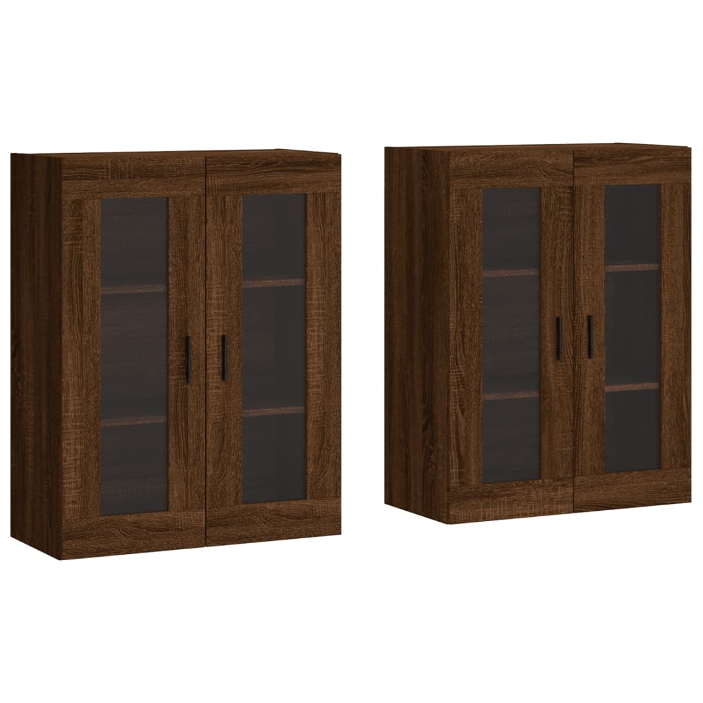 Image Armoires murales 2 pcs chêne marron bois d'ingénierie | Xios Store SNC vidaXL Xios Store SNC