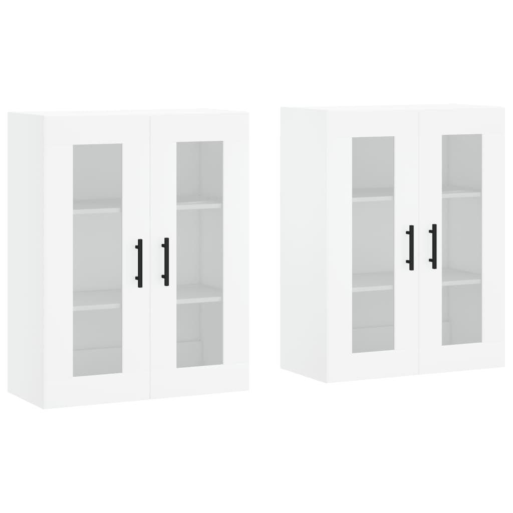 Image Armoires murales 2 pcs blanc bois d'ingénierie | Xios Store SNC vidaXL Xios Store SNC