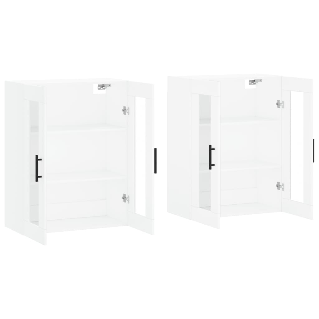 Image Armoires murales 2 pcs blanc bois d'ingénierie | Xios Store SNC vidaXL Xios Store SNC