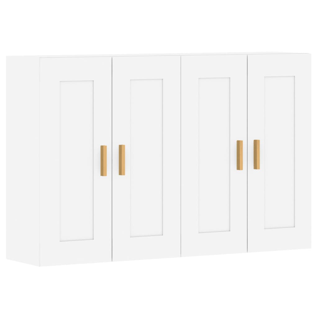 Image Armoires murales 2 pcs blanc bois d'ingénierie | Xios Store SNC vidaXL Xios Store SNC