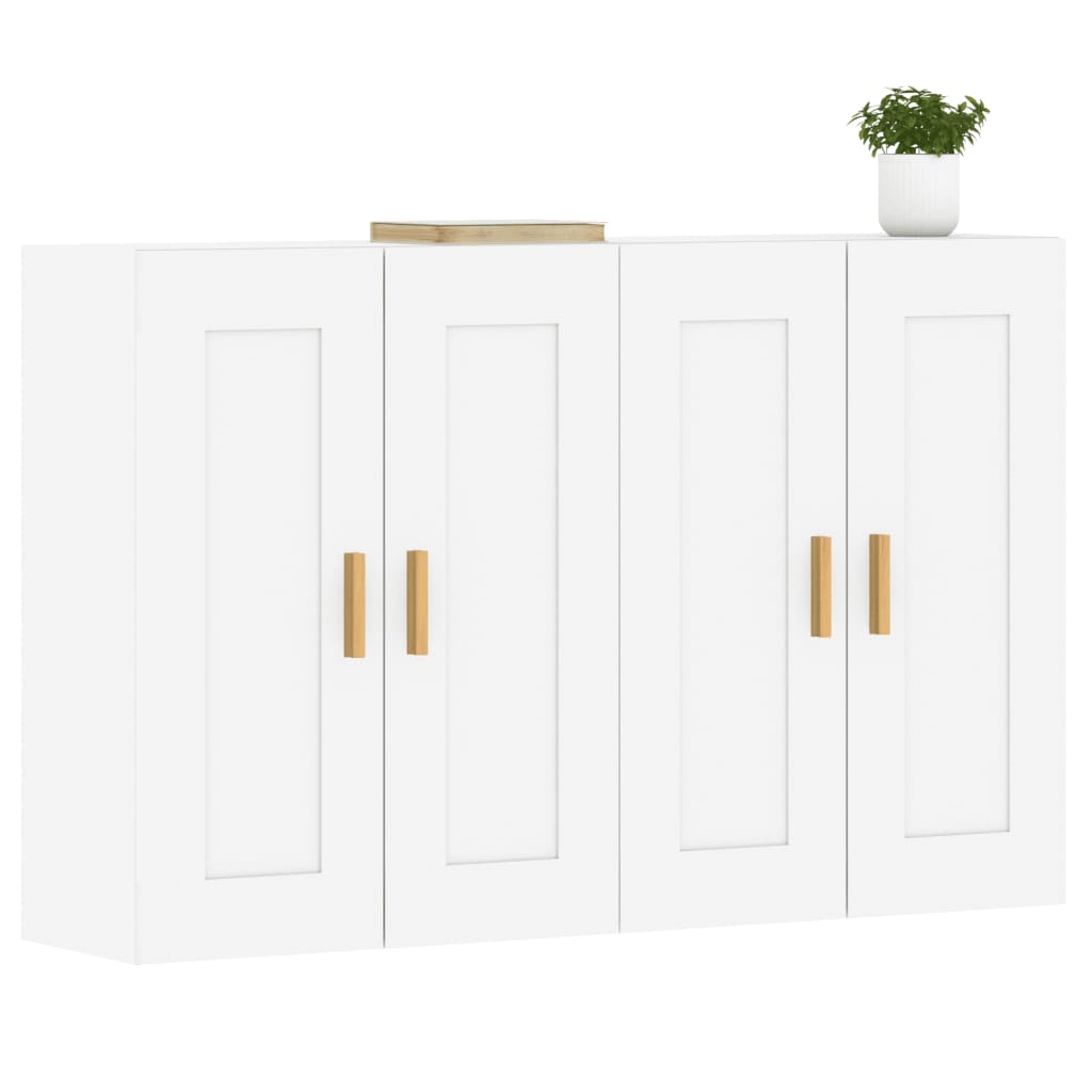 Image Armoires murales 2 pcs blanc bois d'ingénierie | Xios Store SNC vidaXL Xios Store SNC