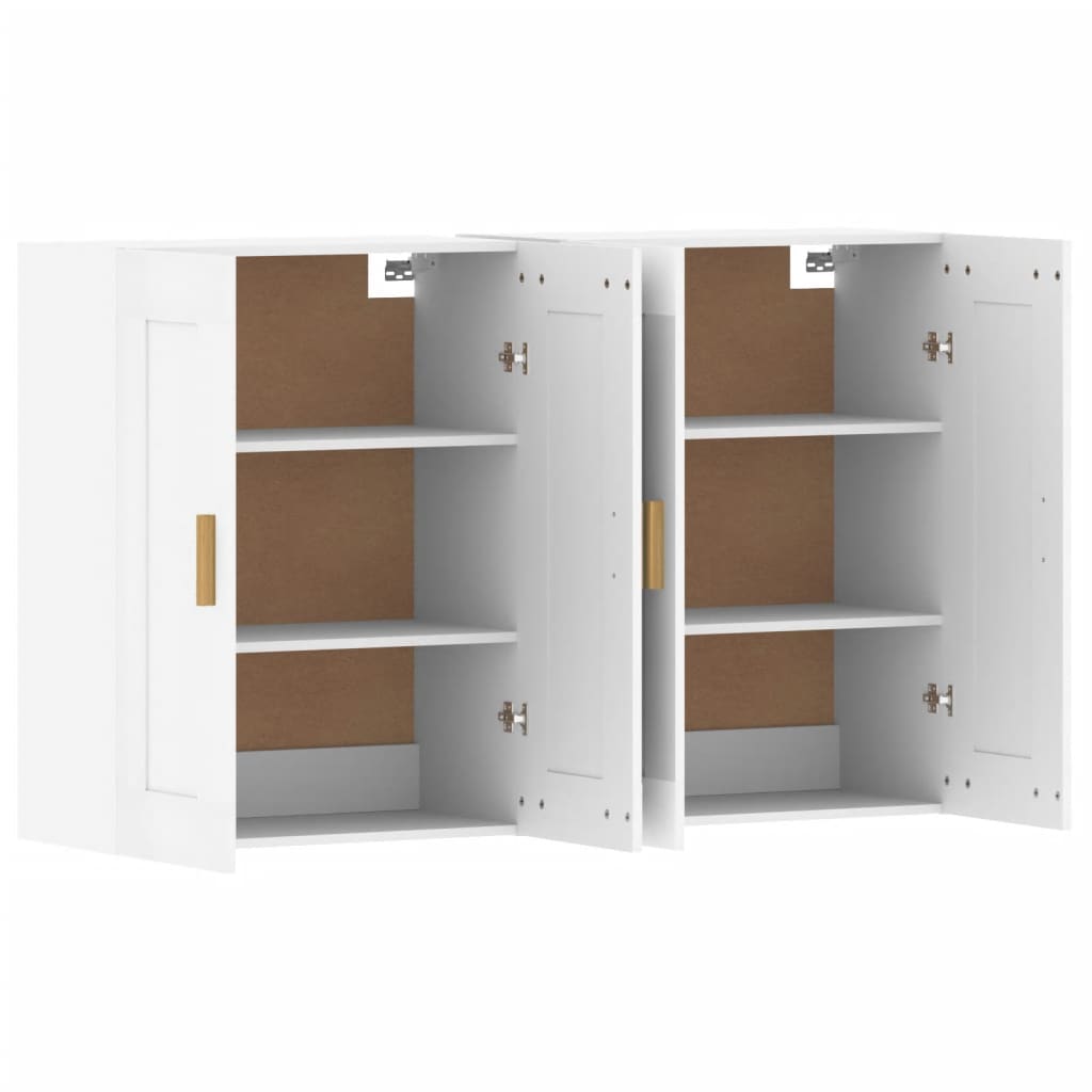 Image Armoires murales 2 pcs blanc bois d'ingénierie | Xios Store SNC vidaXL Xios Store SNC