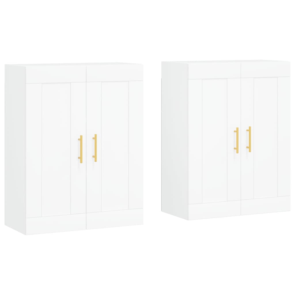 Image Armoires murales 2 pcs blanc bois d'ingénierie | Xios Store SNC vidaXL Xios Store SNC