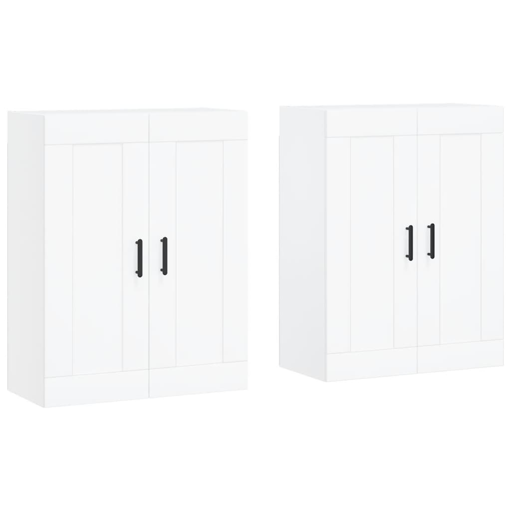 Image Armoires murales 2 pcs blanc bois d'ingénierie | Xios Store SNC vidaXL Xios Store SNC