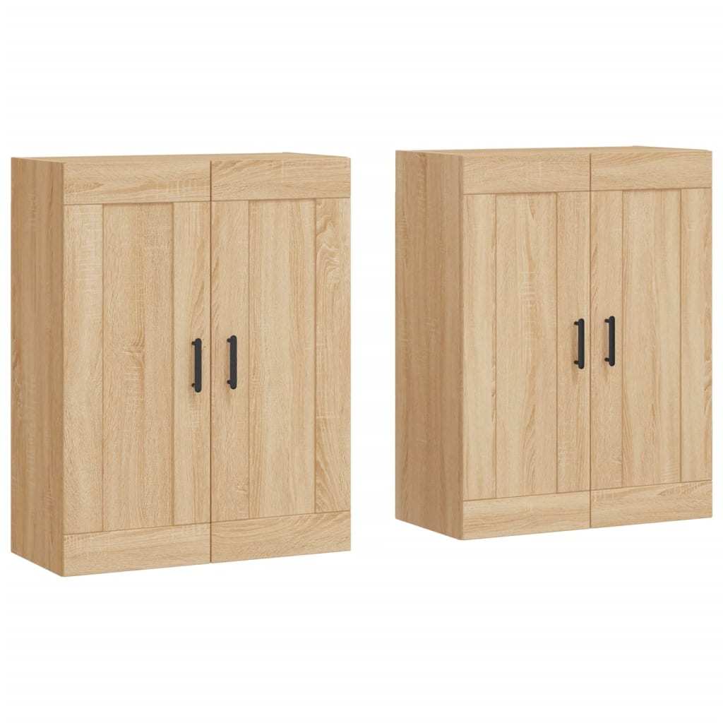 Image Armoires murales 2 pcs chêne sonoma bois d'ingénierie | Xios Store SNC vidaXL Xios Store SNC