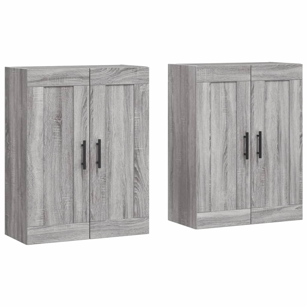 Image Armoires murales 2 pcs sonoma gris bois d'ingénierie | Xios Store SNC vidaXL Xios Store SNC