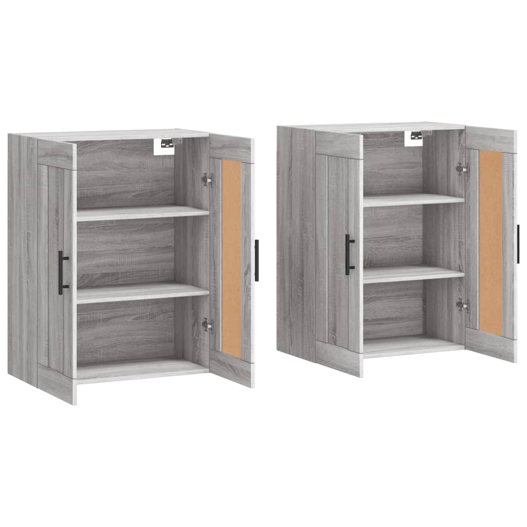 Image Armoires murales 2 pcs sonoma gris bois d'ingénierie | Xios Store SNC vidaXL Xios Store SNC