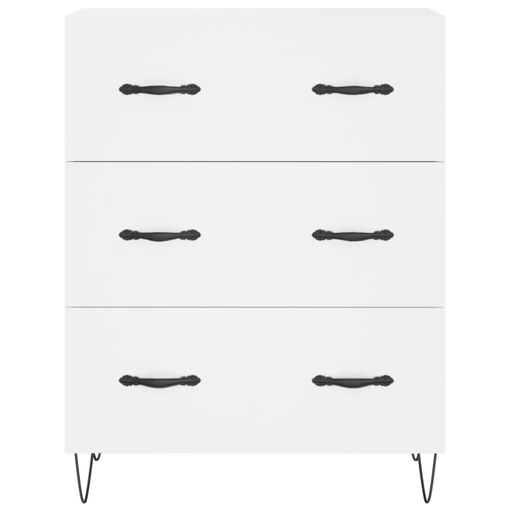 Image Buffet haut Blanc 69,5x34x180 cm Bois d'ingénierie | Xios Store SNC vidaXL Xios Store SNC