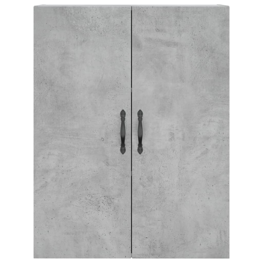 Image Buffet haut Gris béton 69,5x34x180 cm Bois d'ingénierie | Xios Store SNC vidaXL Xios Store SNC