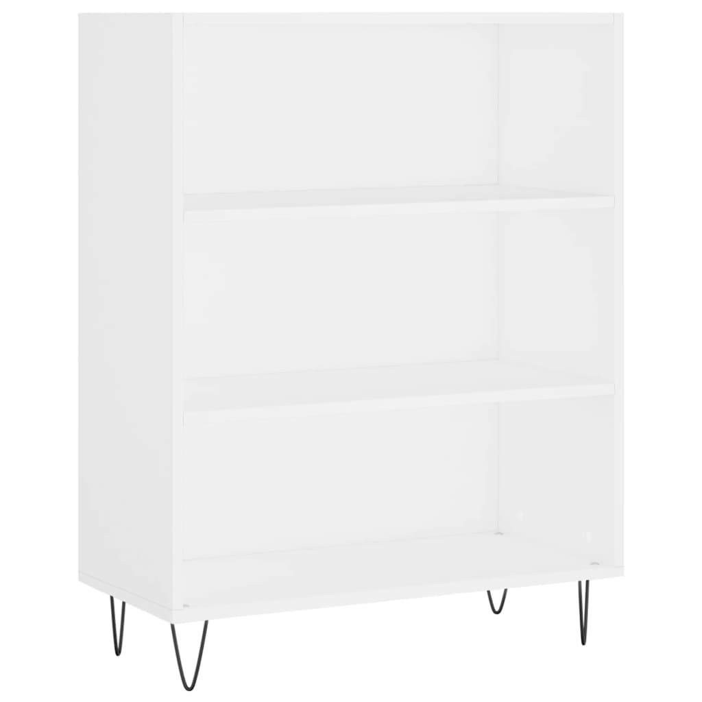 Image Buffet haut Blanc brillant 69,5x34x180 cm Bois d'ingénierie | Xios Store SNC vidaXL Xios Store SNC